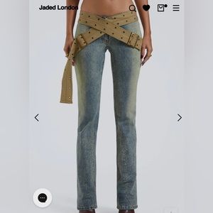 Strap StoneWash Jeans